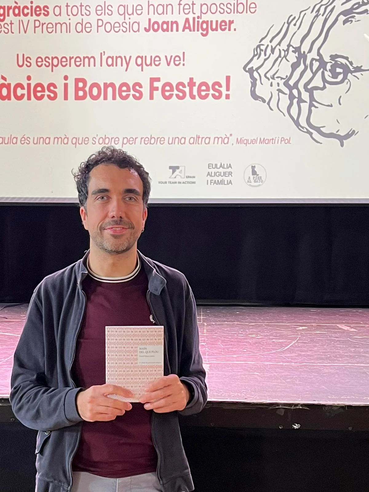 Daniel Vilaseca, guanyador del IV Premi de Poesia Joan Aliguer 2025